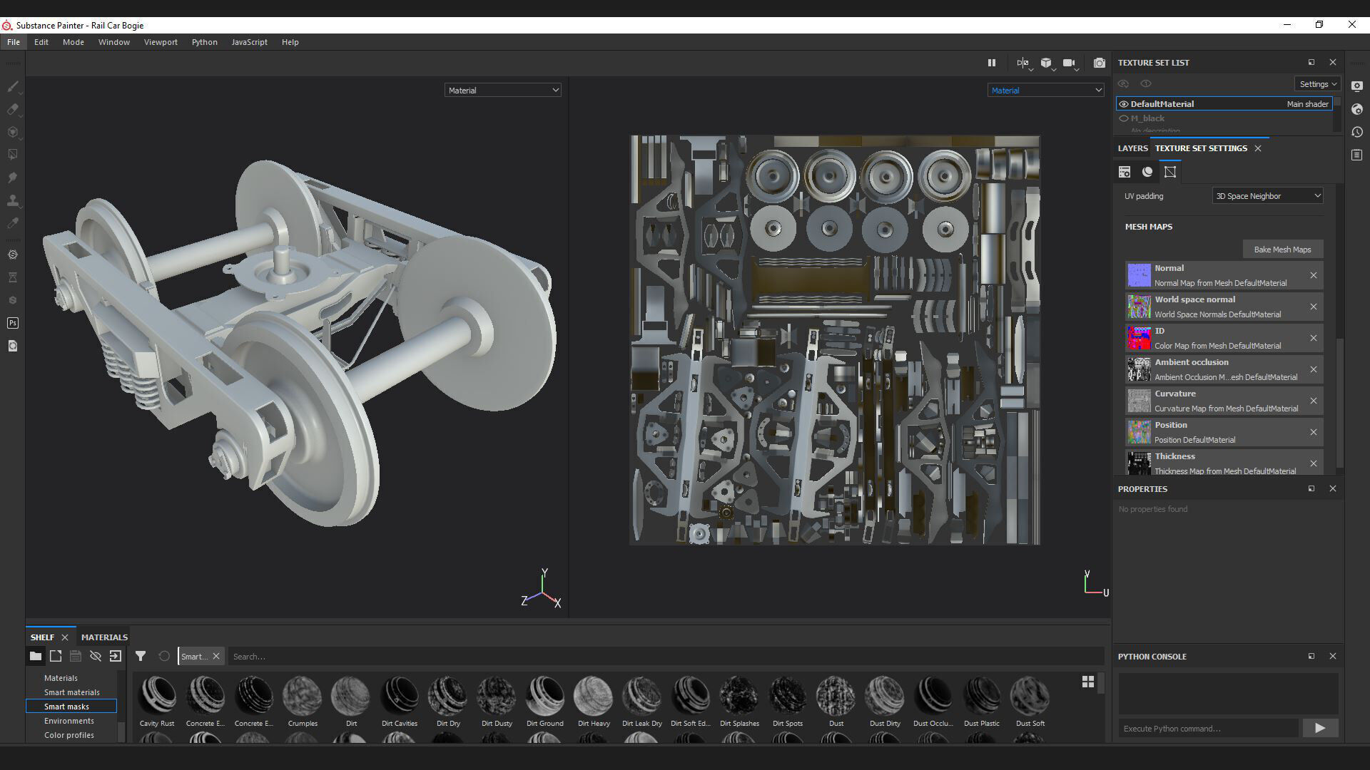 freight rail grain hopper train wagon 3d model 3D model_8