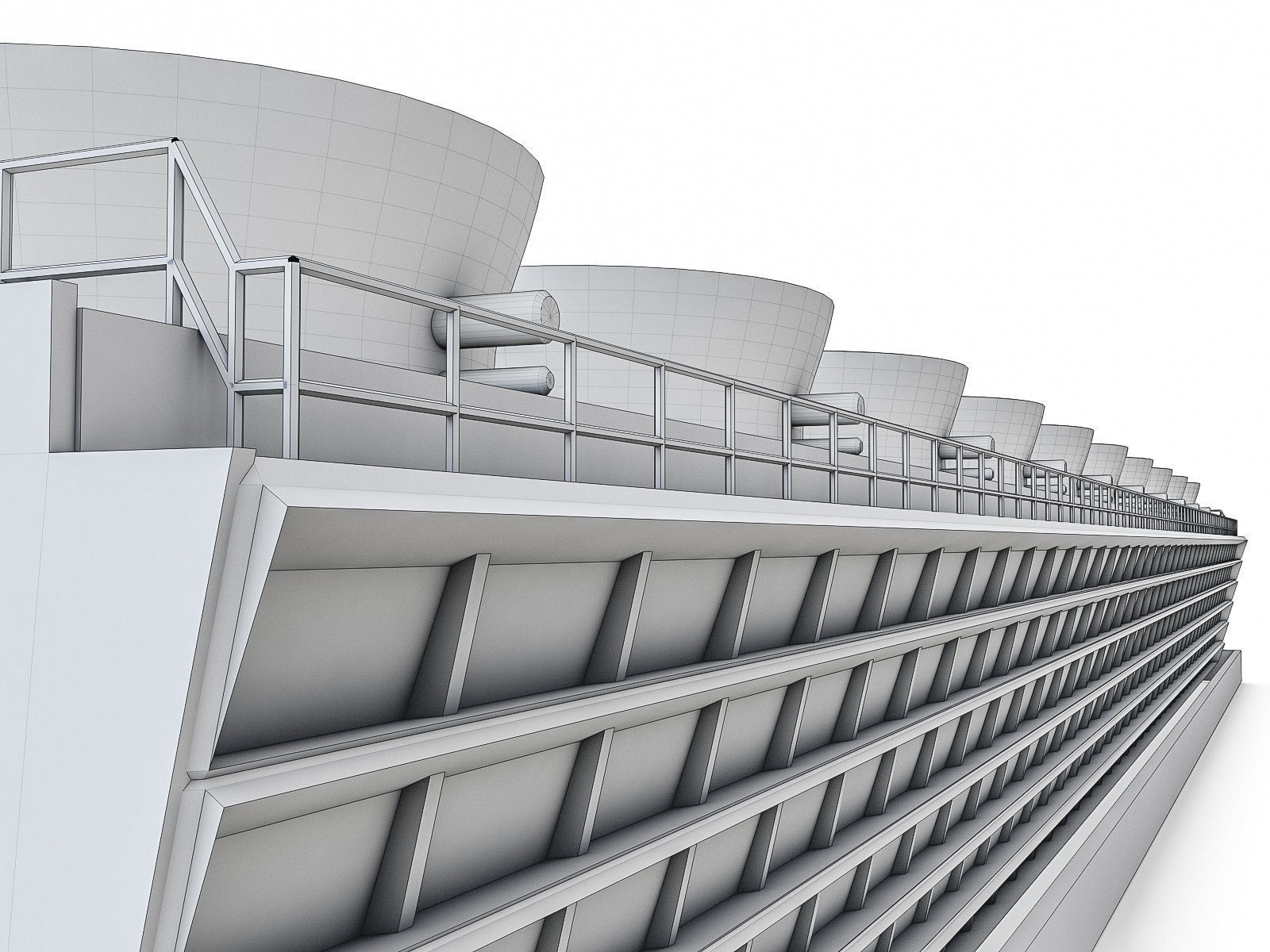 Gas Turbine Plant - Full Set Low-poly 3D model_20