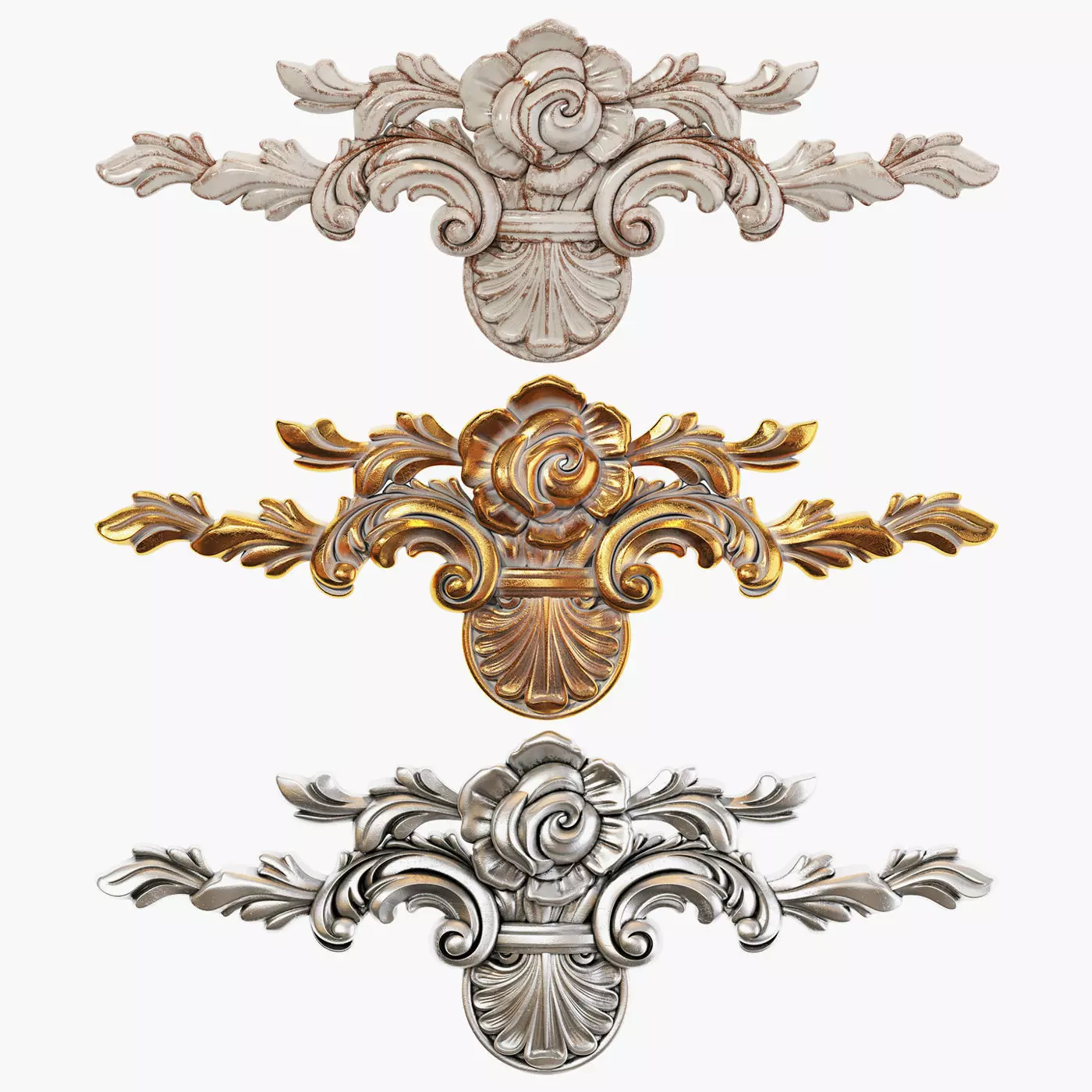 Classic carved 250 3D model_0