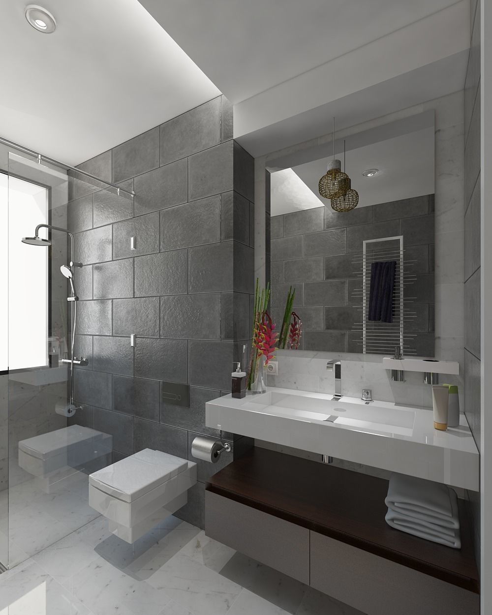 bathroom modern design in chennai Free 3D model_0