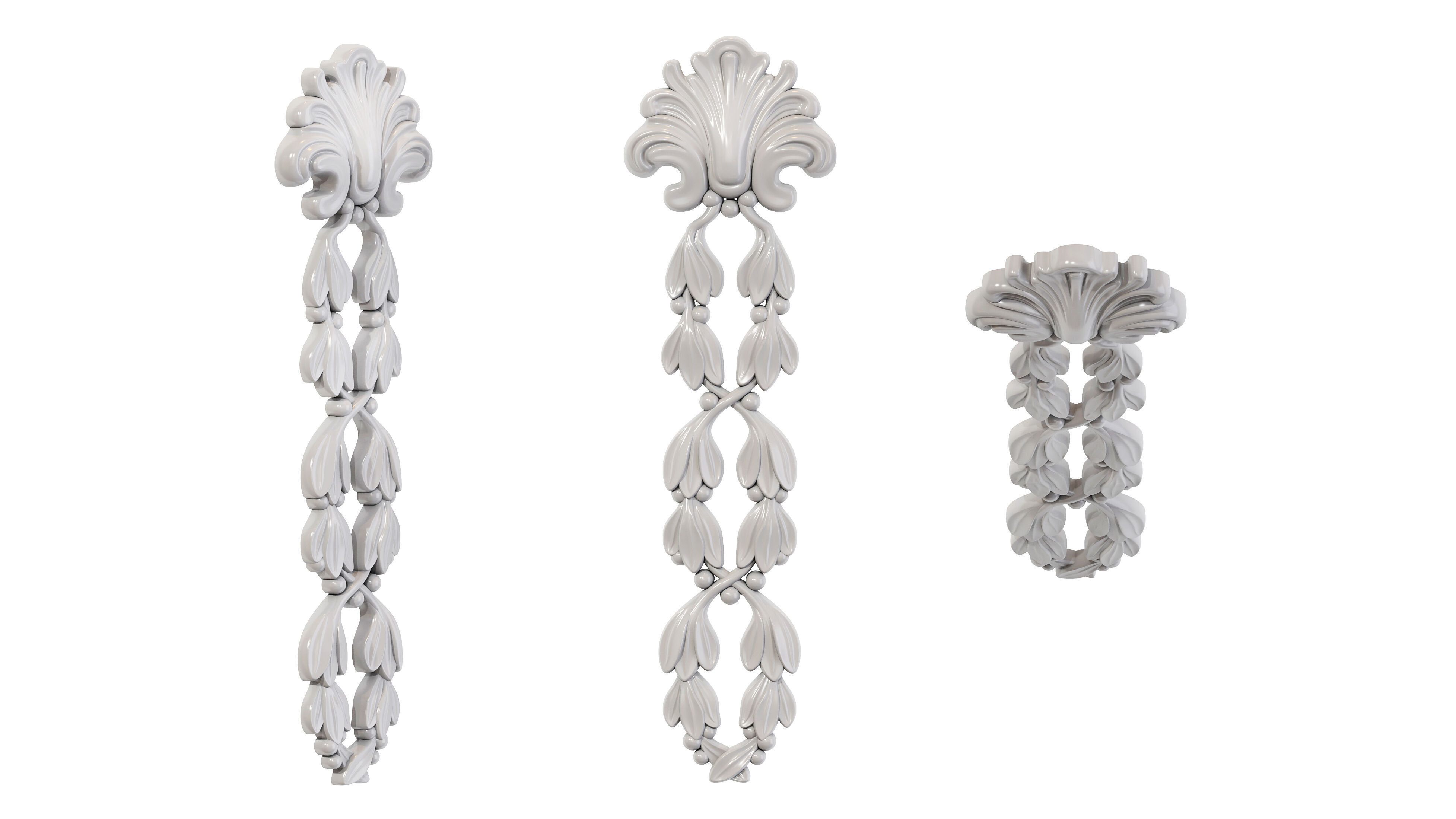 Classic carved 253 3D model_4