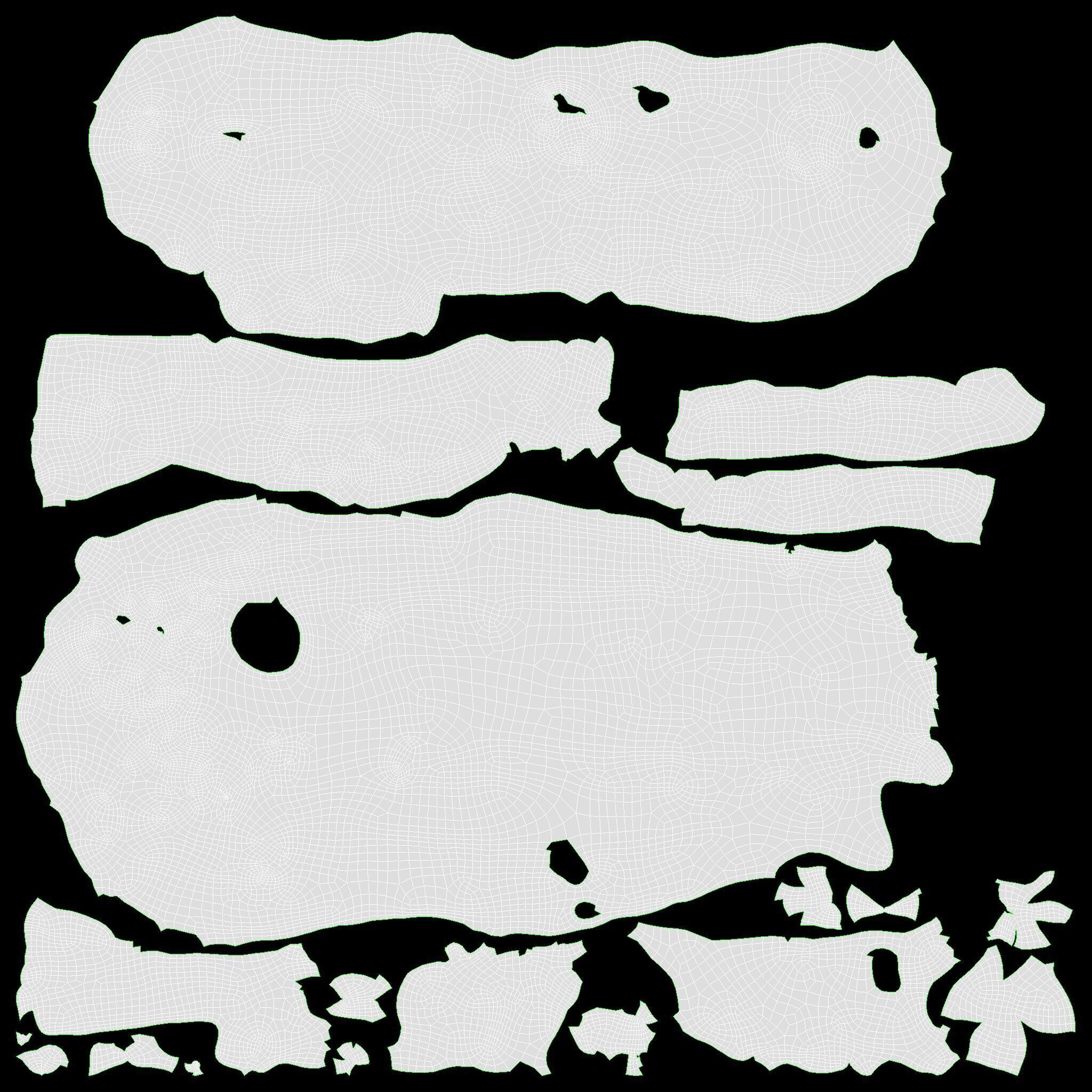 Blueberry eclair Low-poly 3D model_10