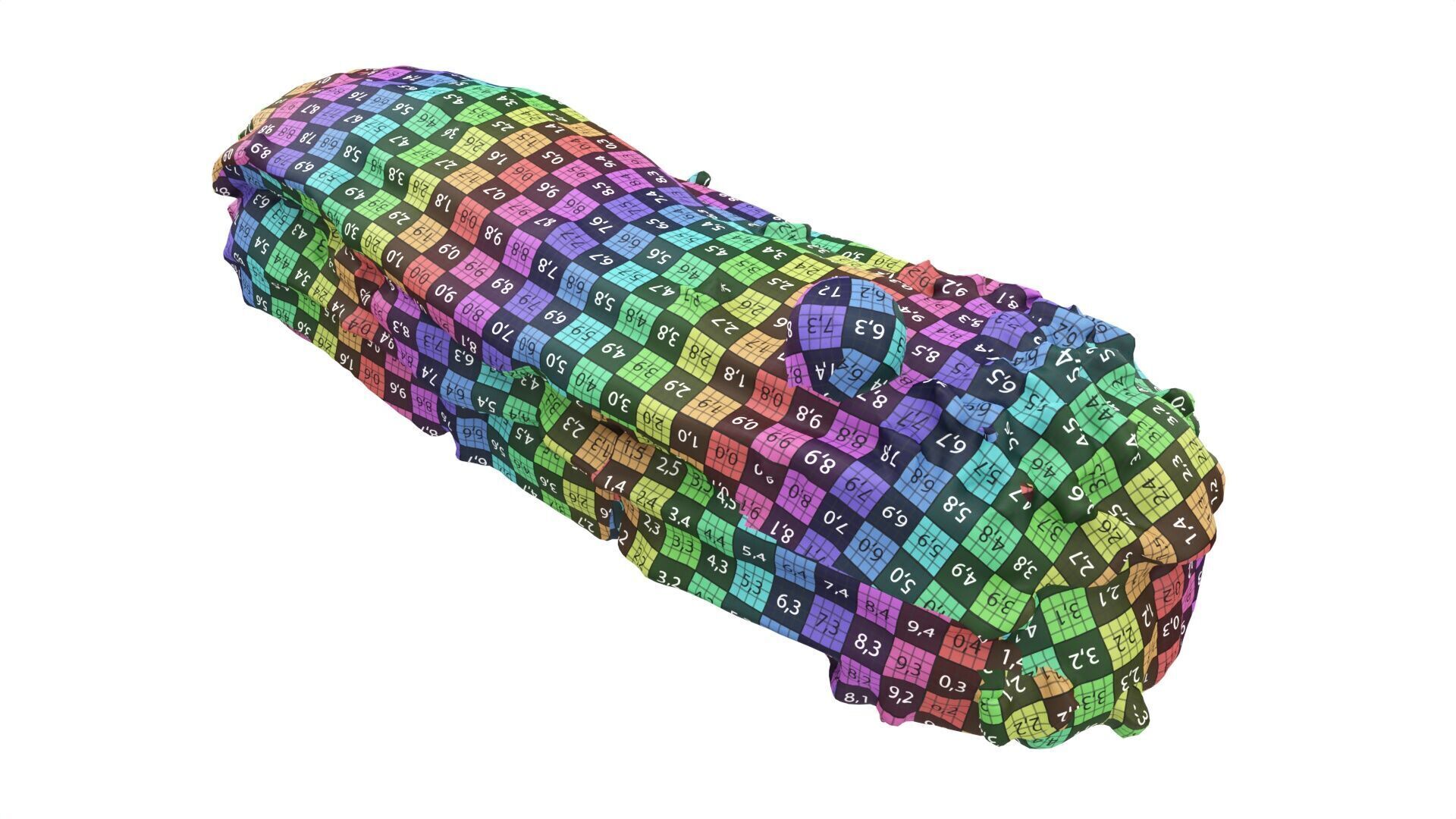 Blueberry eclair Low-poly 3D model_8