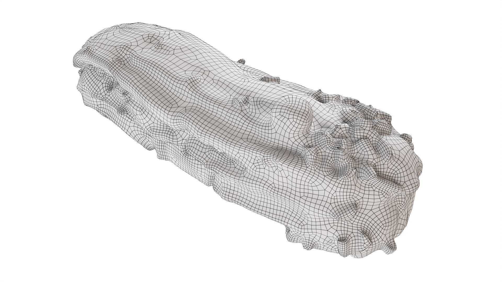 Blueberry eclair Low-poly 3D model_6