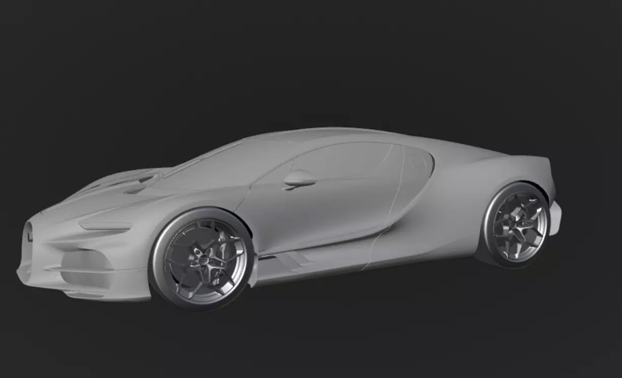 2025 Bugatti Tourbillion - Ready for Animation 3D model_0