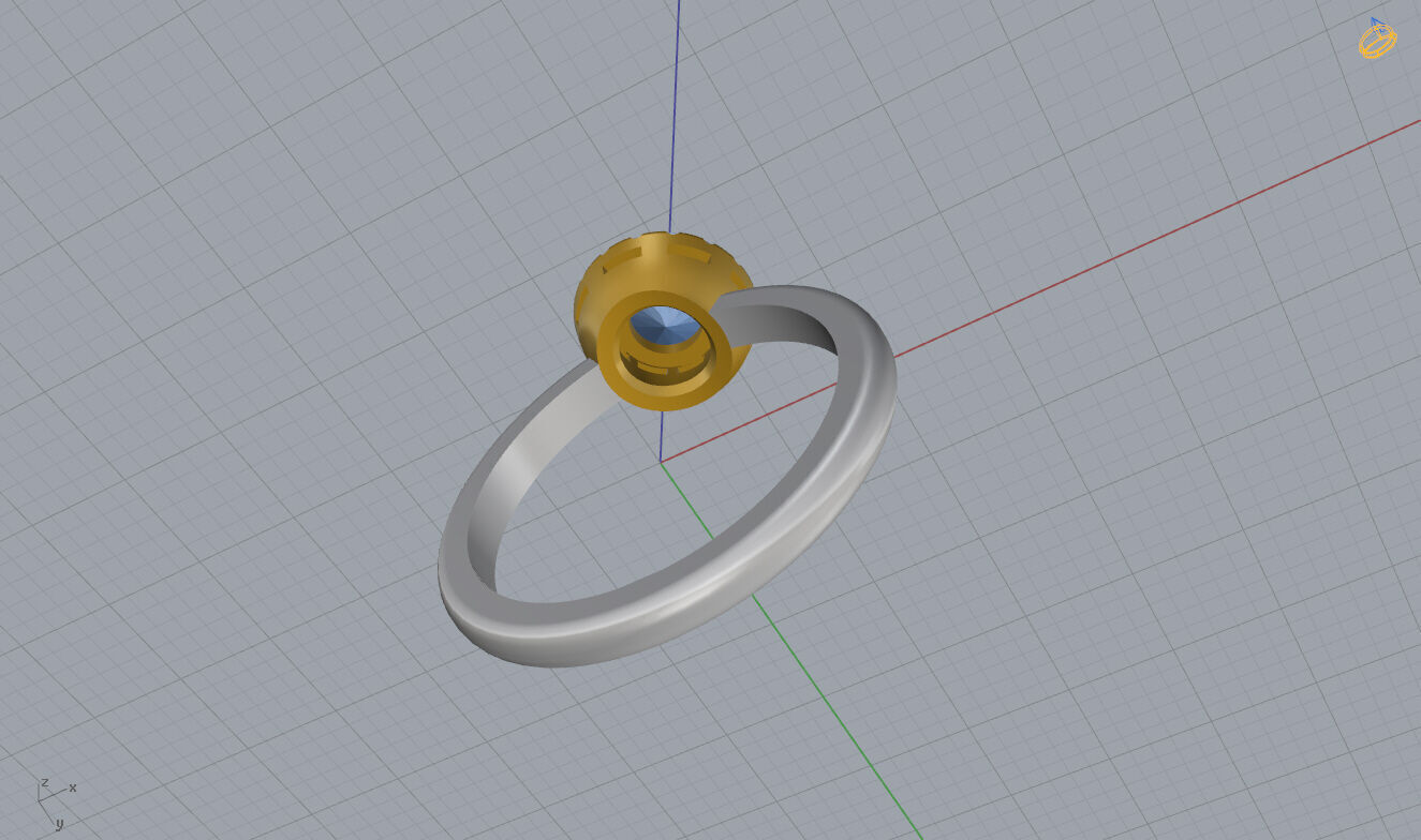 Engagement Ring 3D print model_14