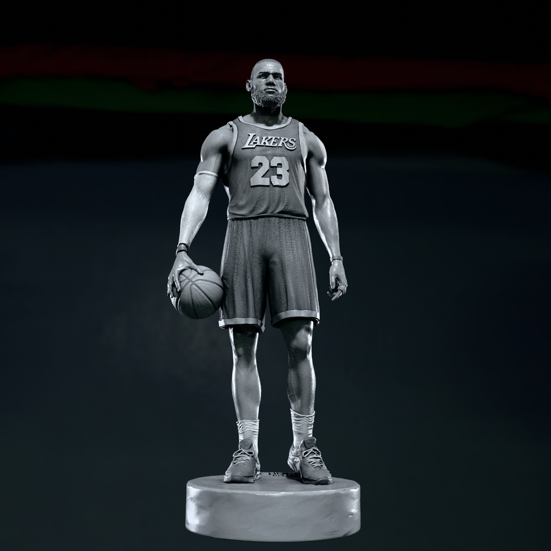 Lebron James statue 3D print model 3D print model_7