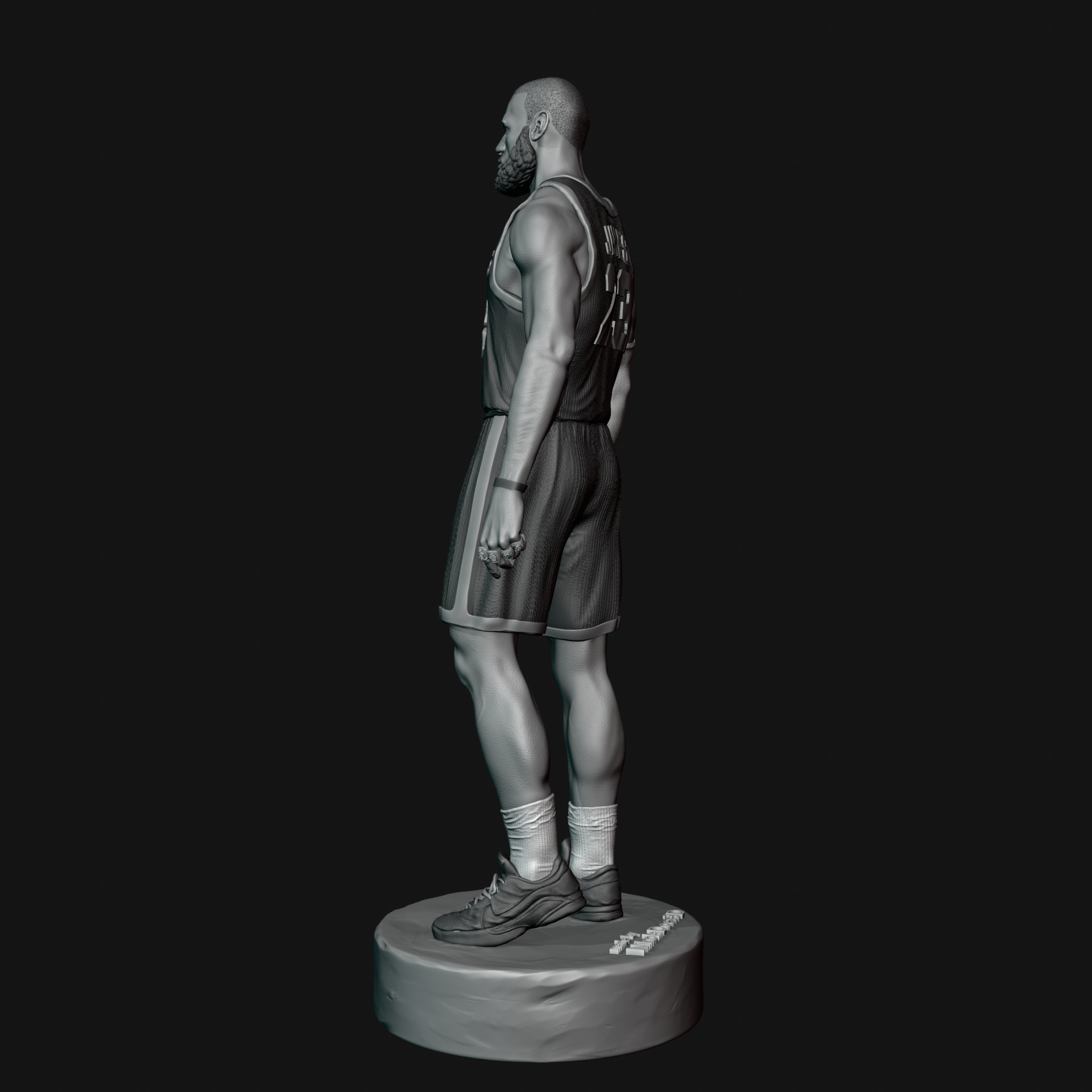 Lebron James statue 3D print model 3D print model_11
