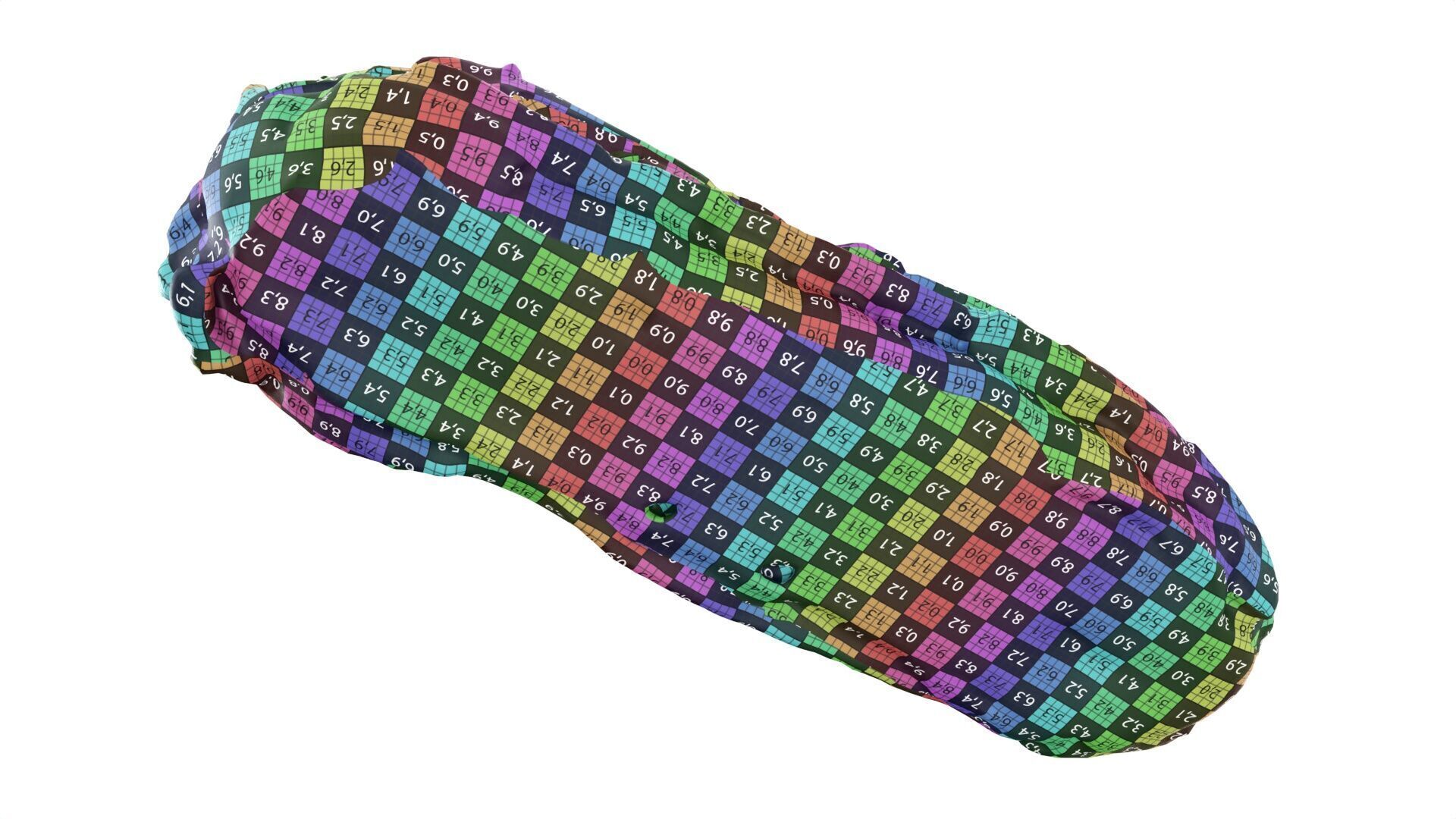 Chocolate eclair Low-poly 3D model_9