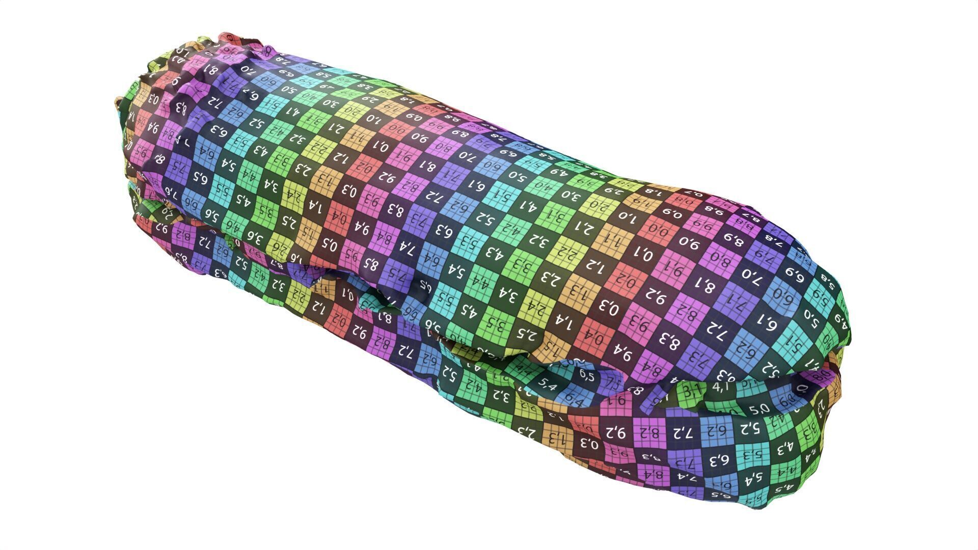 Chocolate eclair Low-poly 3D model_8