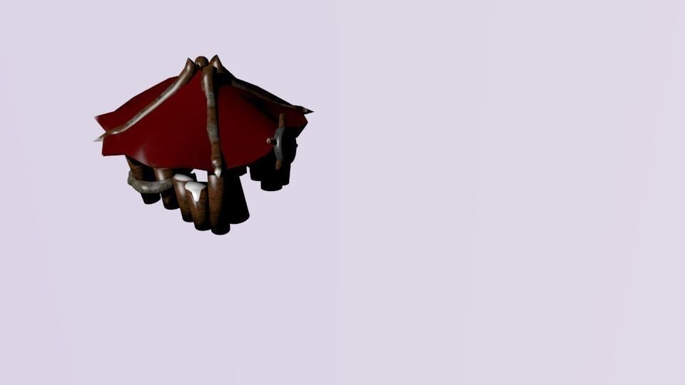 Horde Guard Hut Low-poly 3D model_0