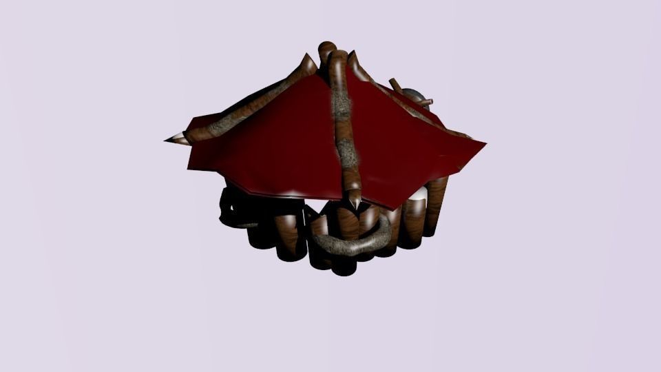 Horde Guard Hut Low-poly 3D model_2