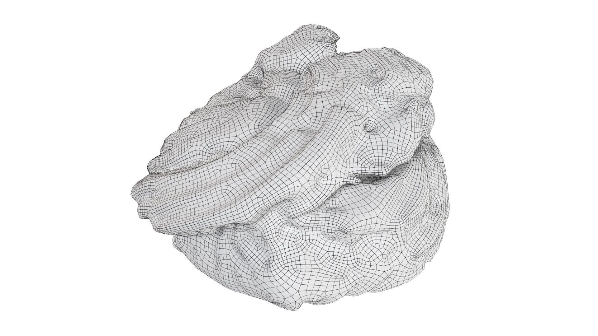 Cream cake Low-poly 3D model_6