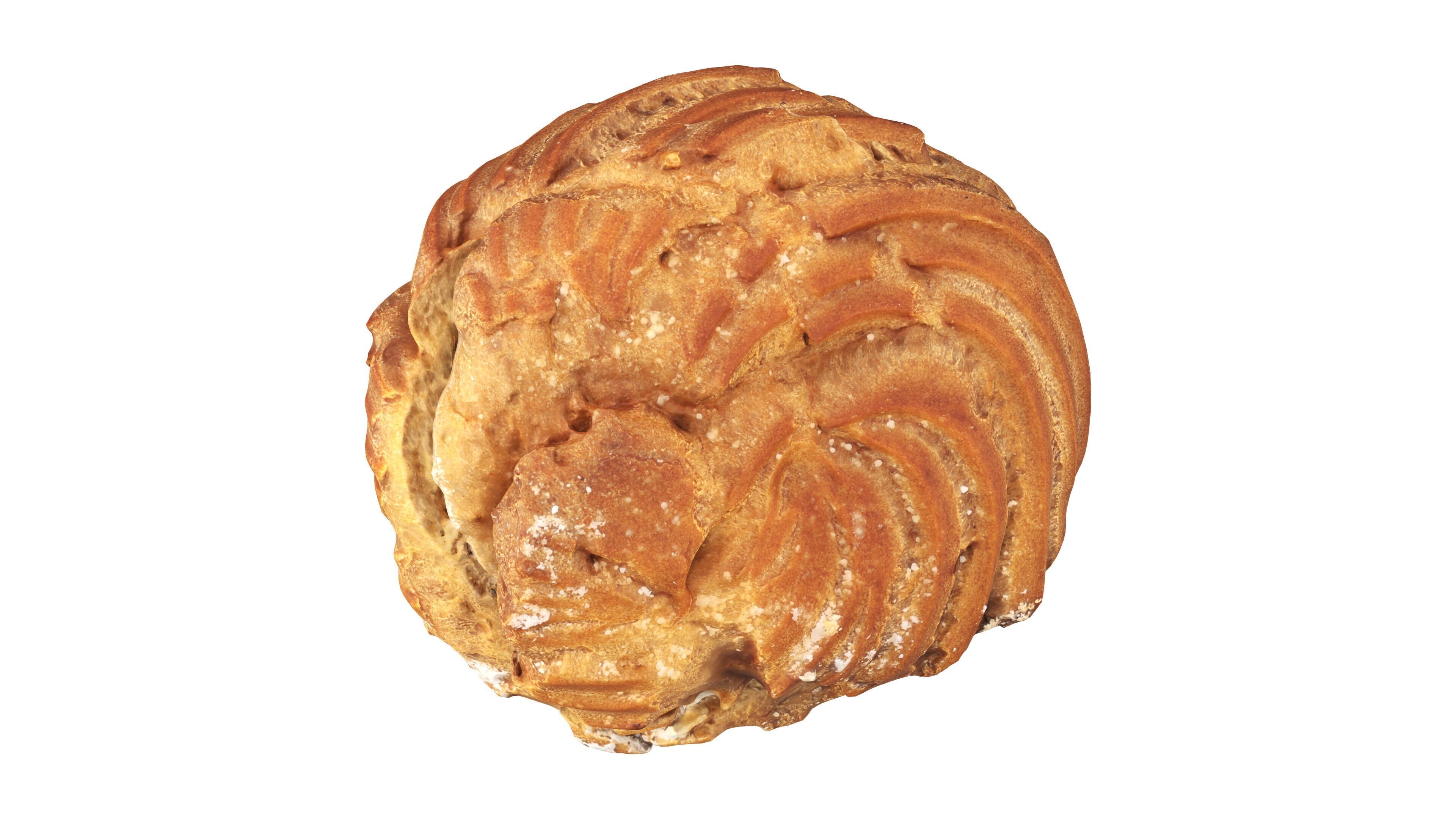 Cream cake Low-poly 3D model_5