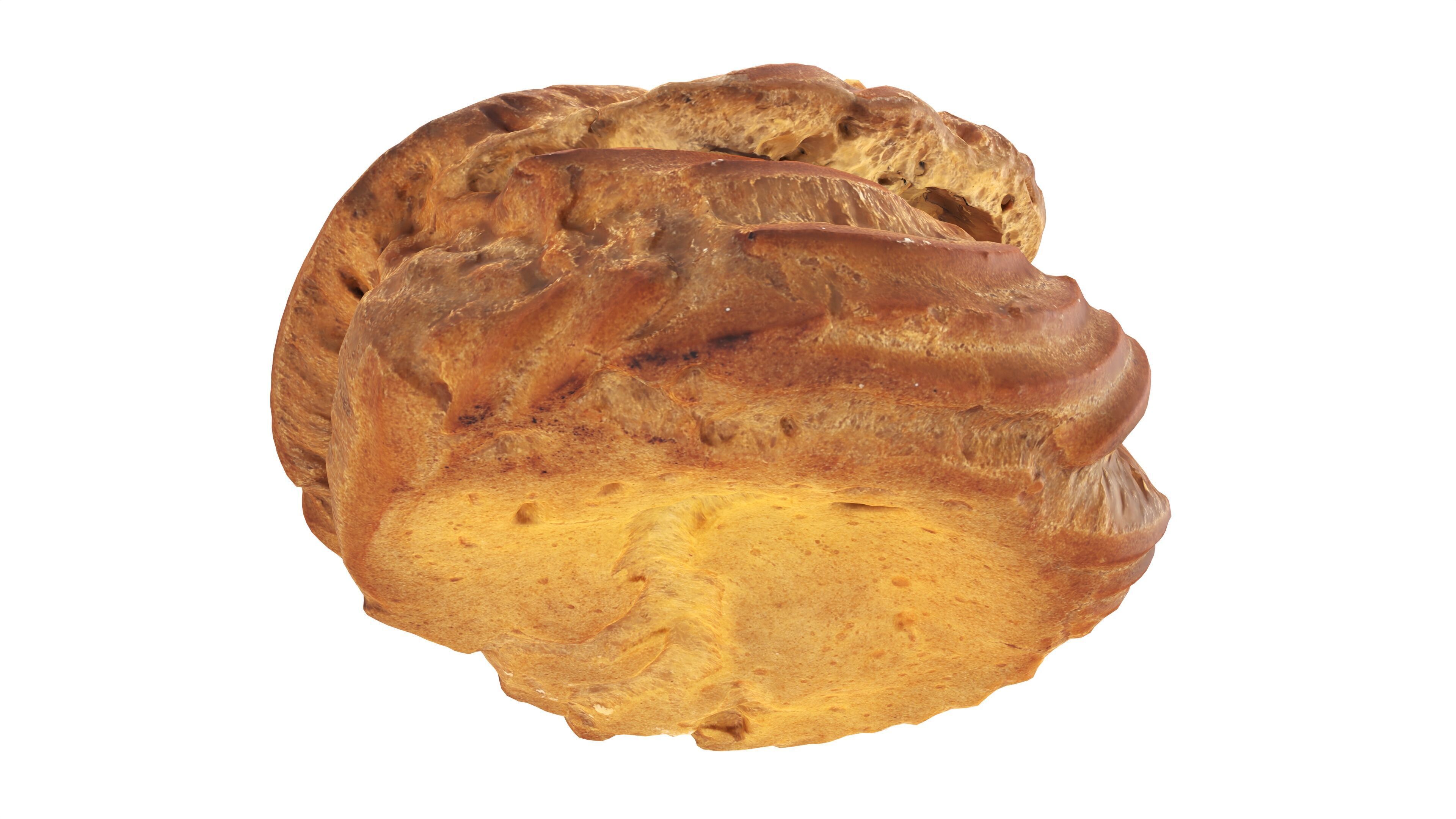 Cream cake Low-poly 3D model_3