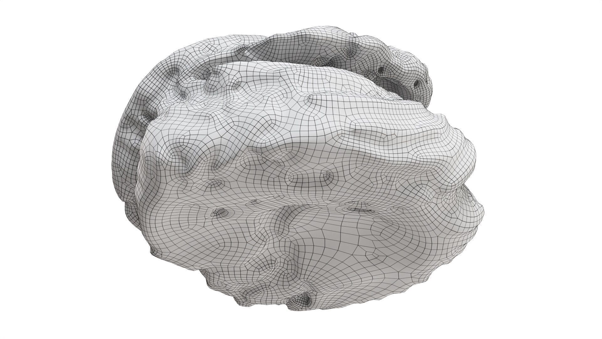 Cream cake Low-poly 3D model_7