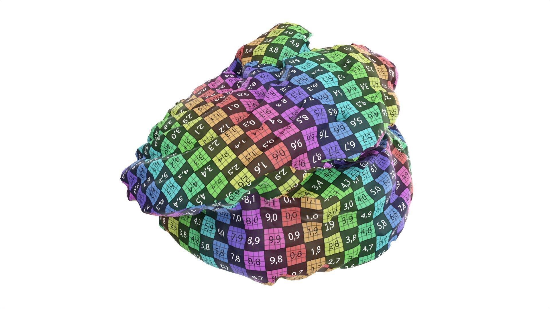 Cream cake Low-poly 3D model_8