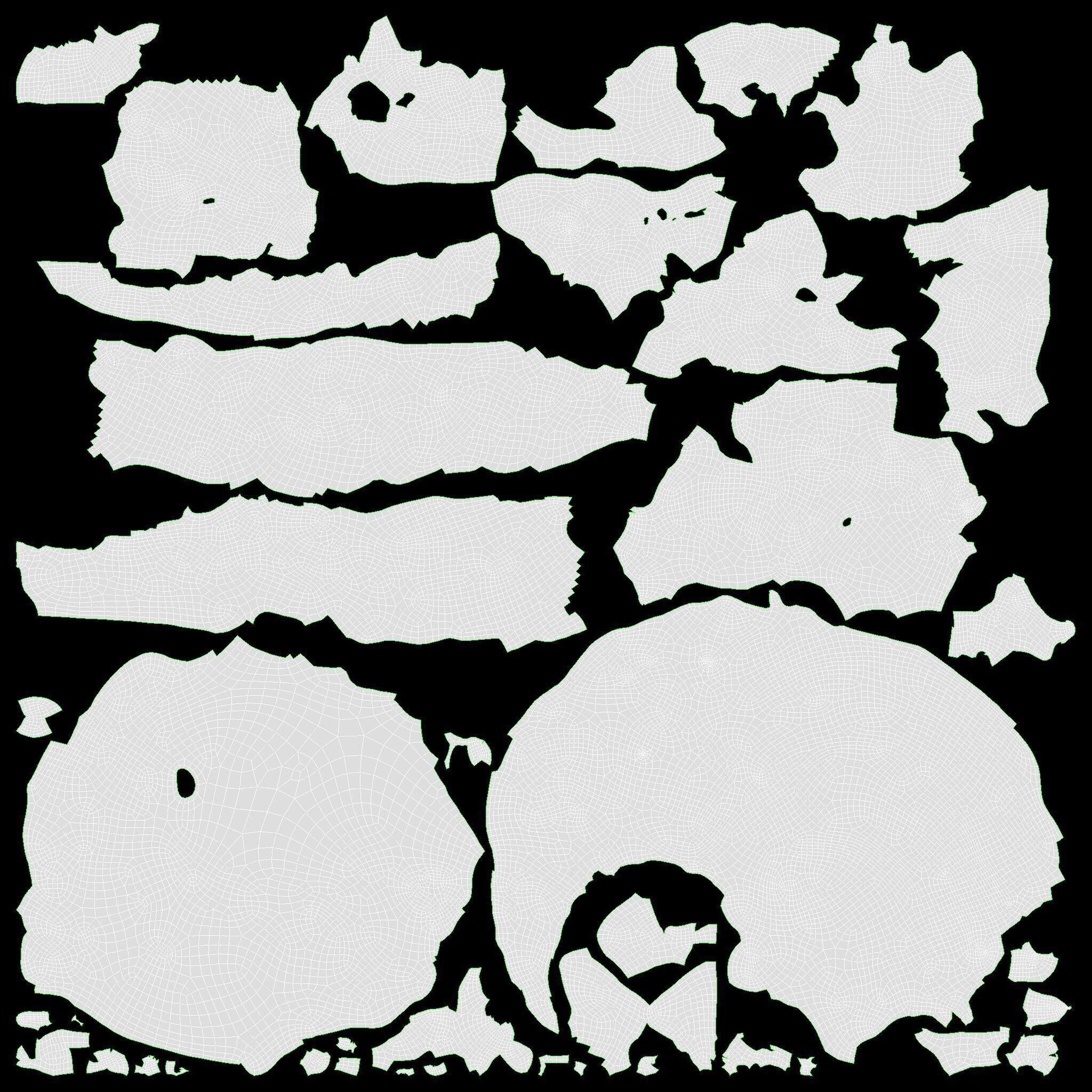 Cream cake Low-poly 3D model_10