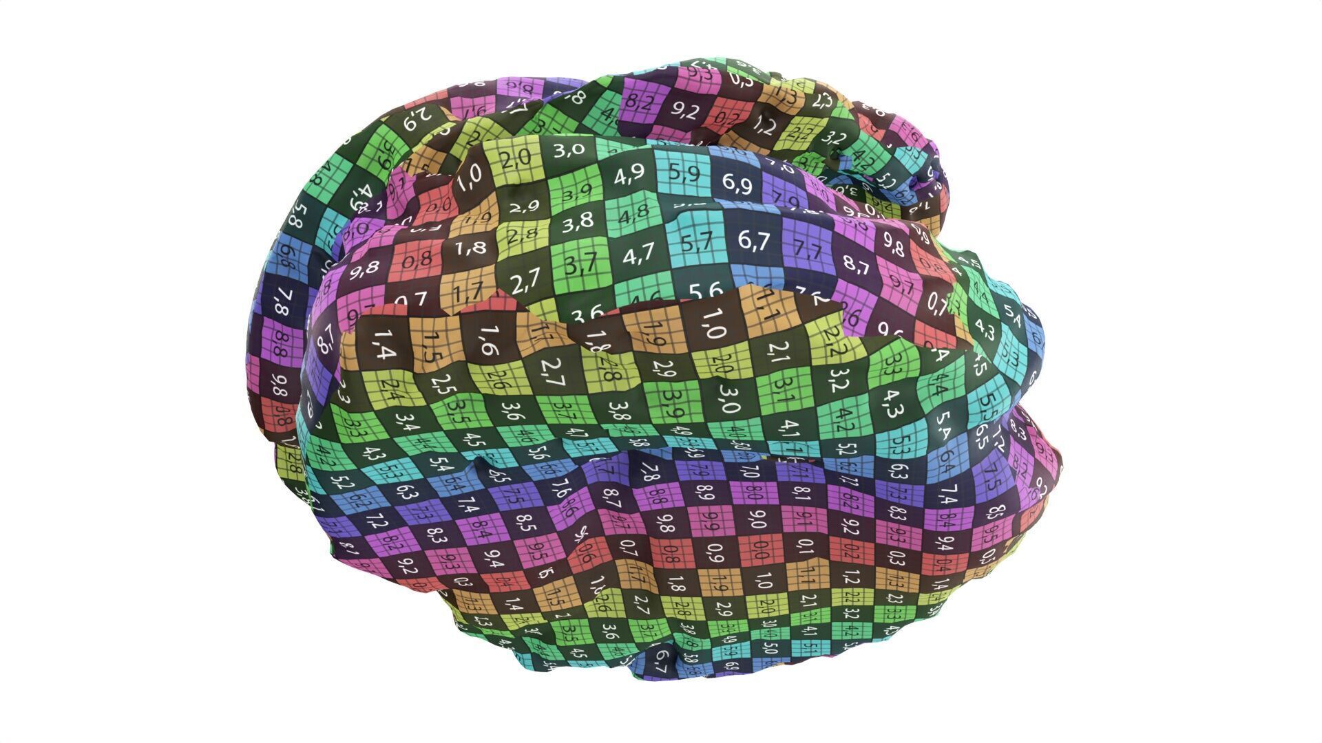 Cream cake Low-poly 3D model_9