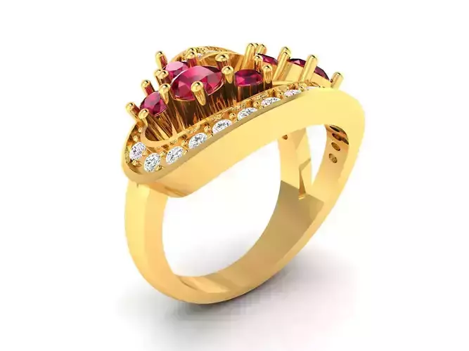 Women Ring  Render 3dm STL OBJ FBX Details