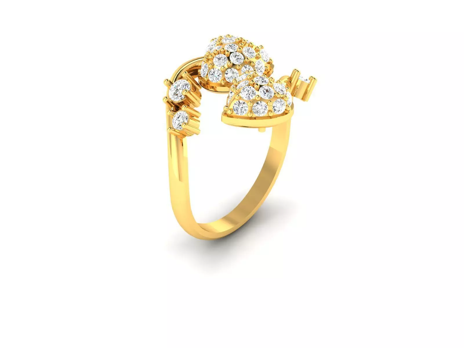 Women Ring Render 3dm STL OBJ FBX Details 3D print model