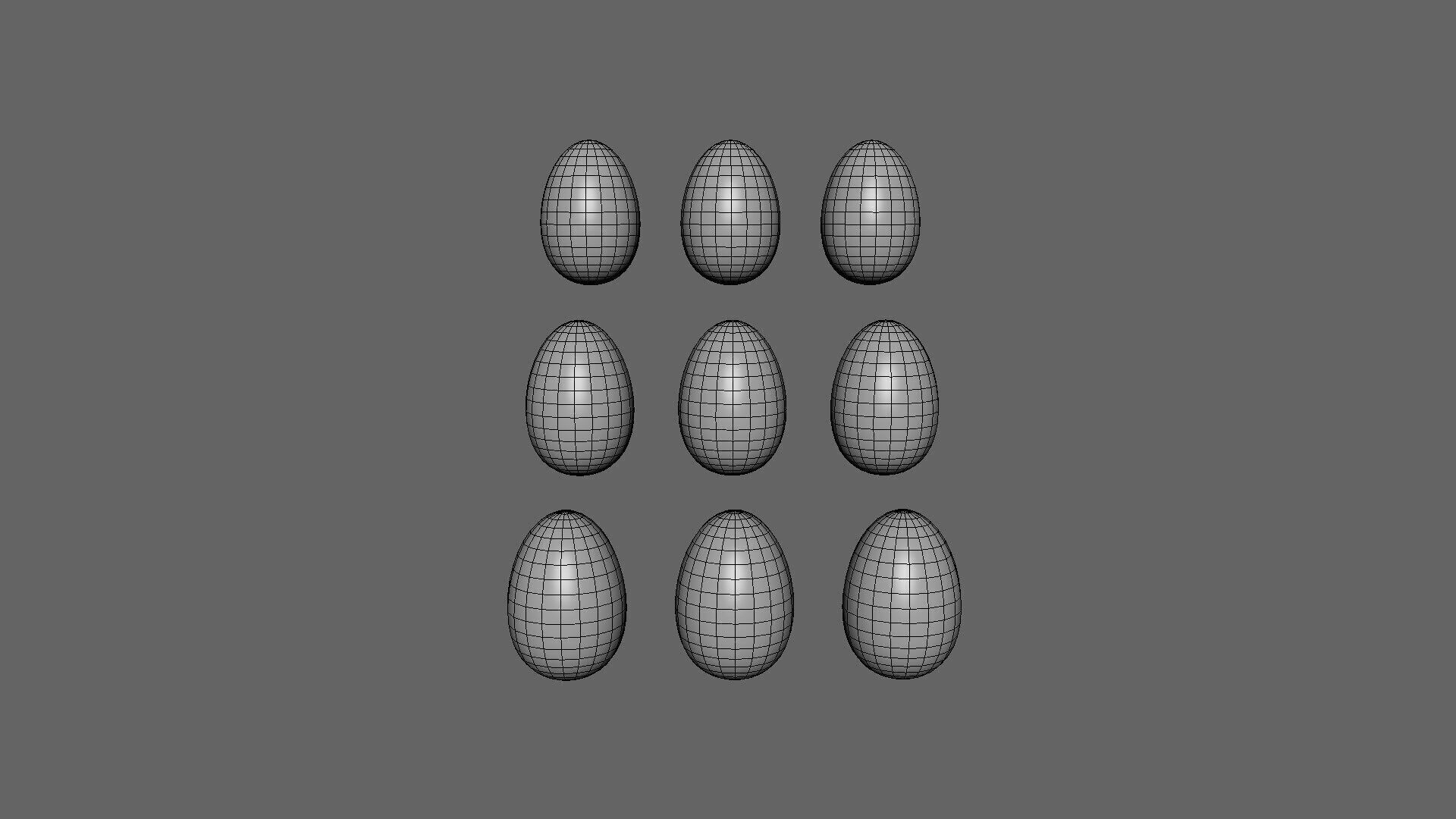 Low Poly Easter Eggs Chicken Pack 01 Low-poly 3D model_7
