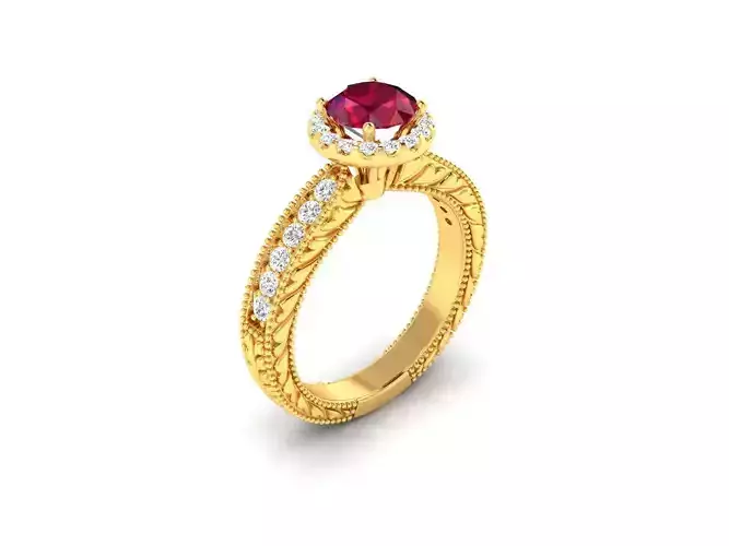 Women Ring  Render 3dm STL OBJ FBX Details