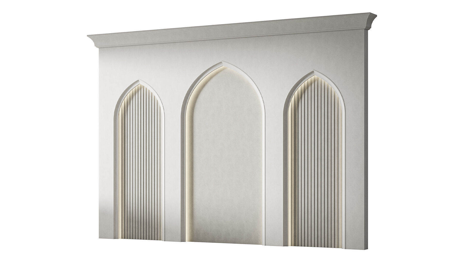 Arch 04  Arabic Wall Decor 3D model_2