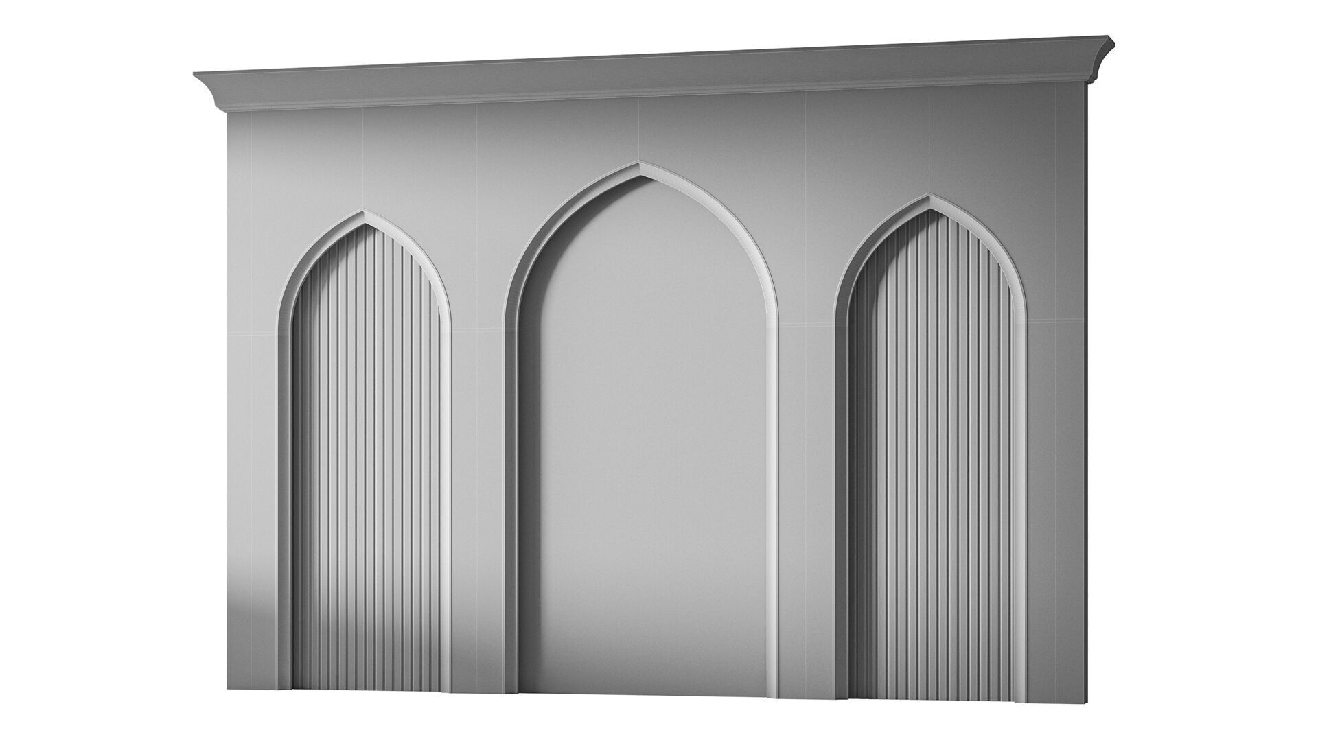 Arch 04  Arabic Wall Decor 3D model_4