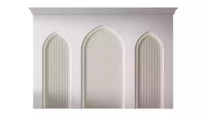 Arch 04  Arabic Wall Decor 3D model