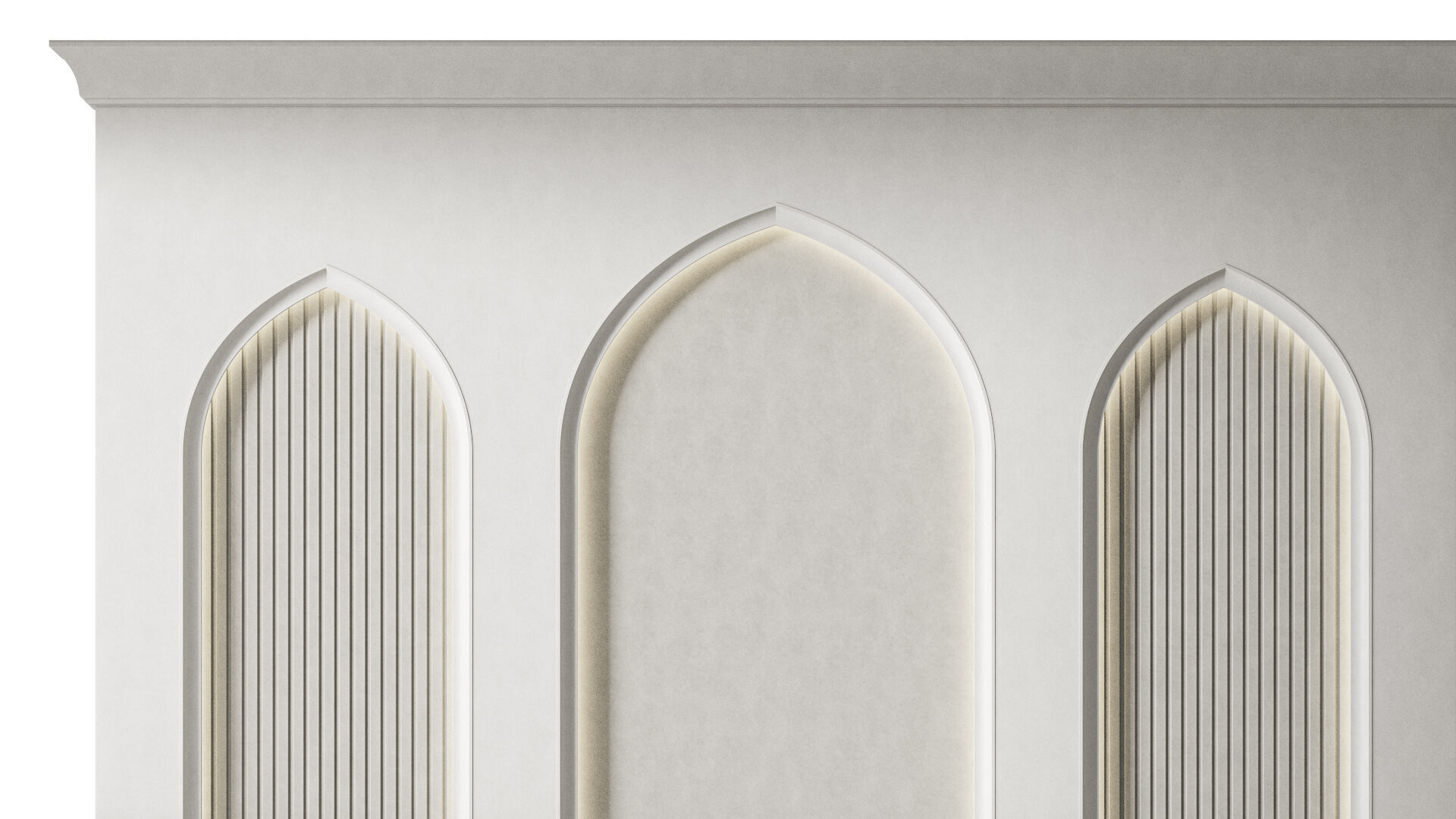 Arch 04  Arabic Wall Decor 3D model_1