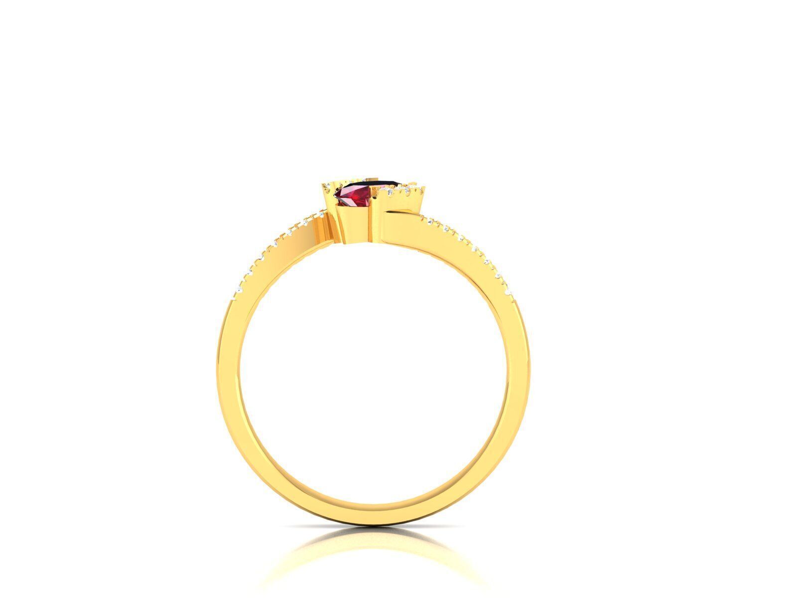 Women Ring Render 3dm STL OBJ FBX Details 3D print model_2