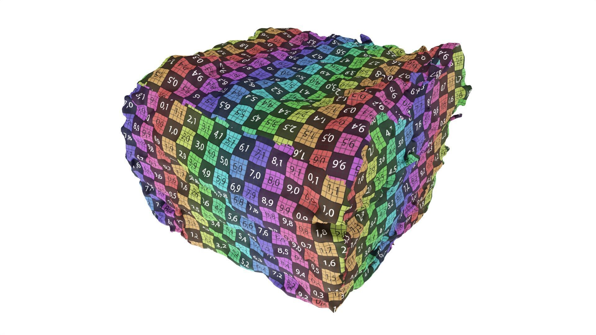 Layered cake with cream piece Low-poly 3D model_8