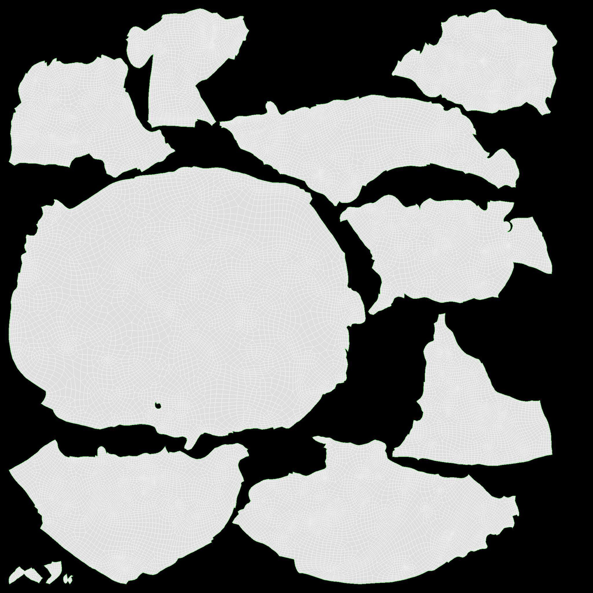 Pretzel with cheese Low-poly 3D model_10