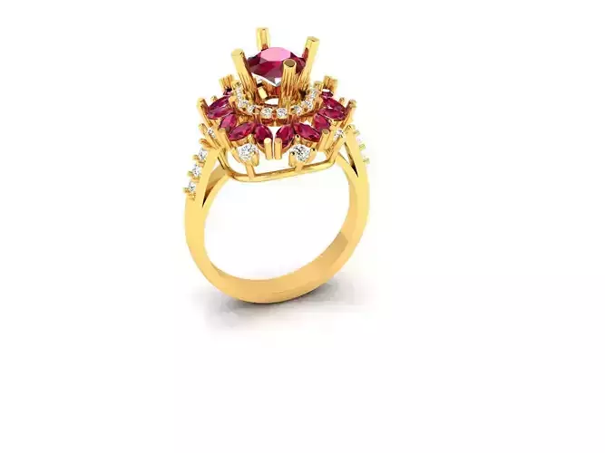 Women Ring  Render 3dm STL OBJ FBX Details