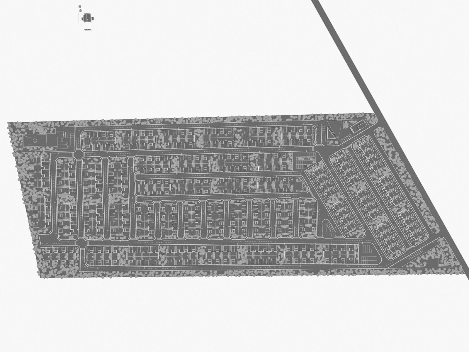 Neighborhood Houses 01 Low-poly 3D model_13