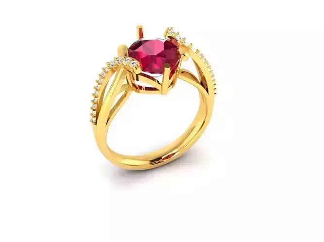Women Ring  Render 3dm STL OBJ FBX Details