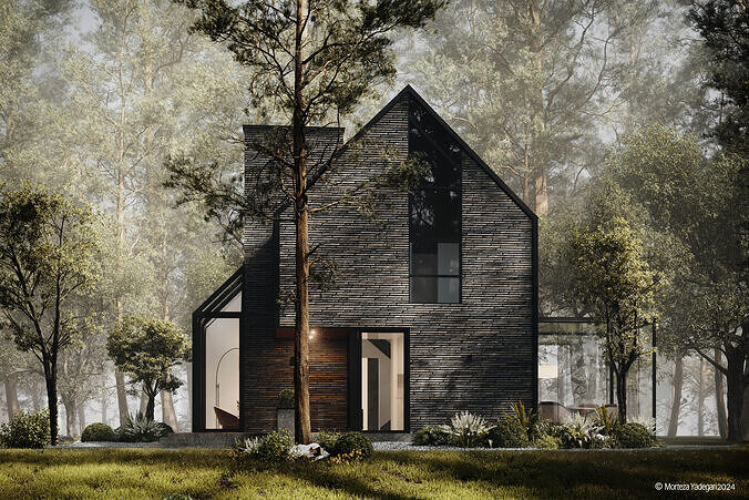 Black House Bluse 3D model 3
