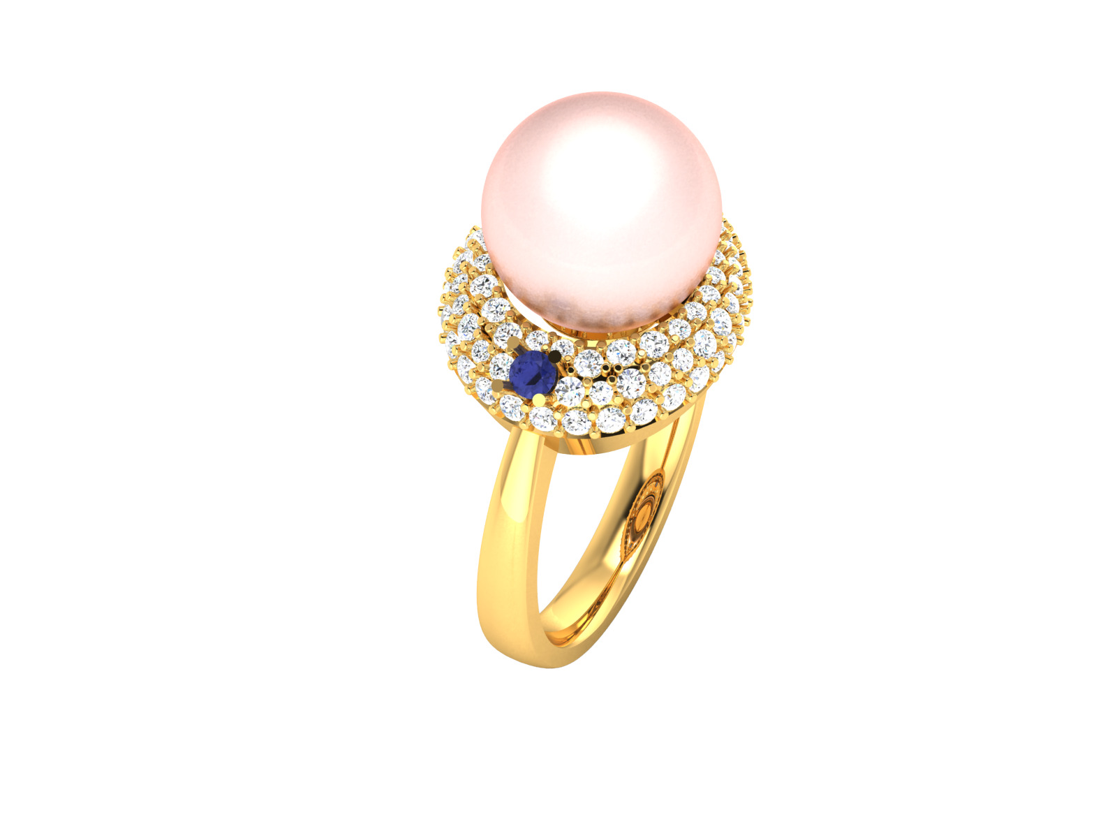 Women Ring  Render 3dm STL OBJ FBX Details 3D print model_1