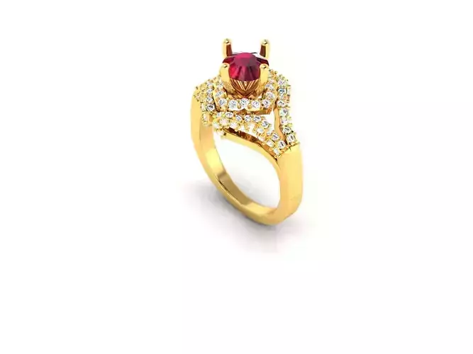 Women Ring  Render 3dm STL OBJ FBX Details