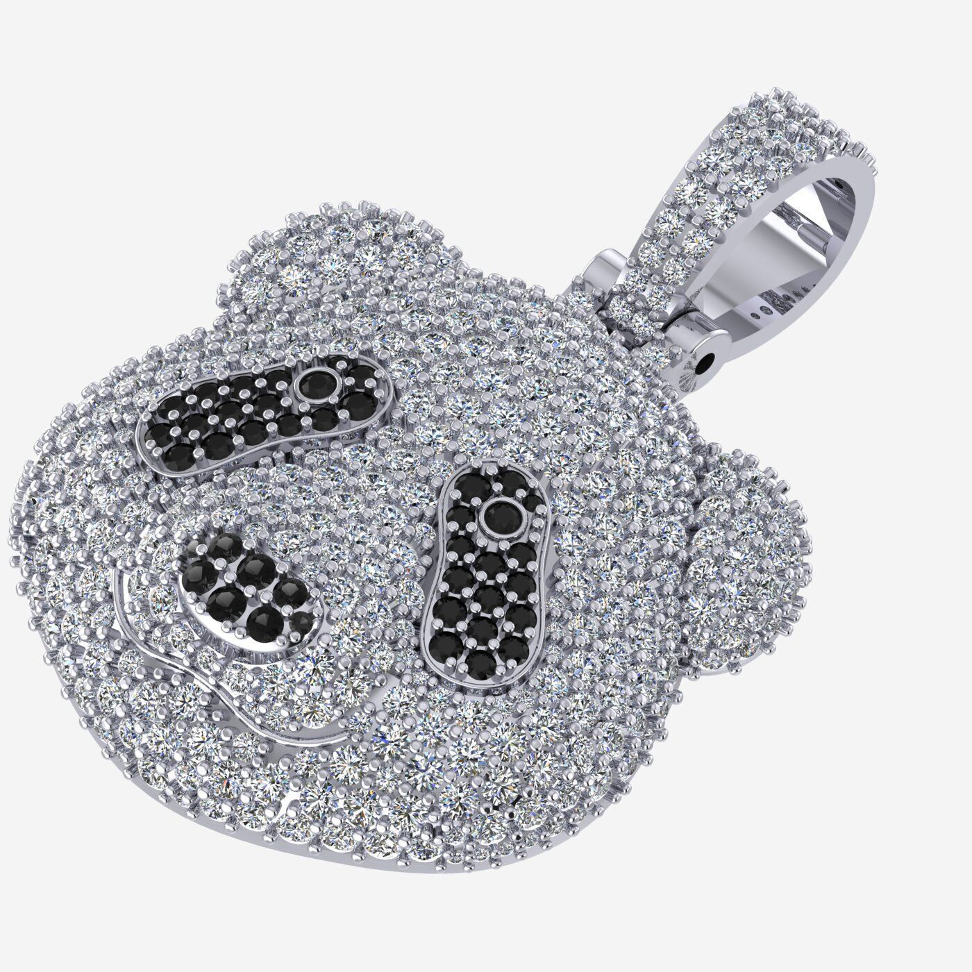 Panda pendant 3D print model 3D print model_2