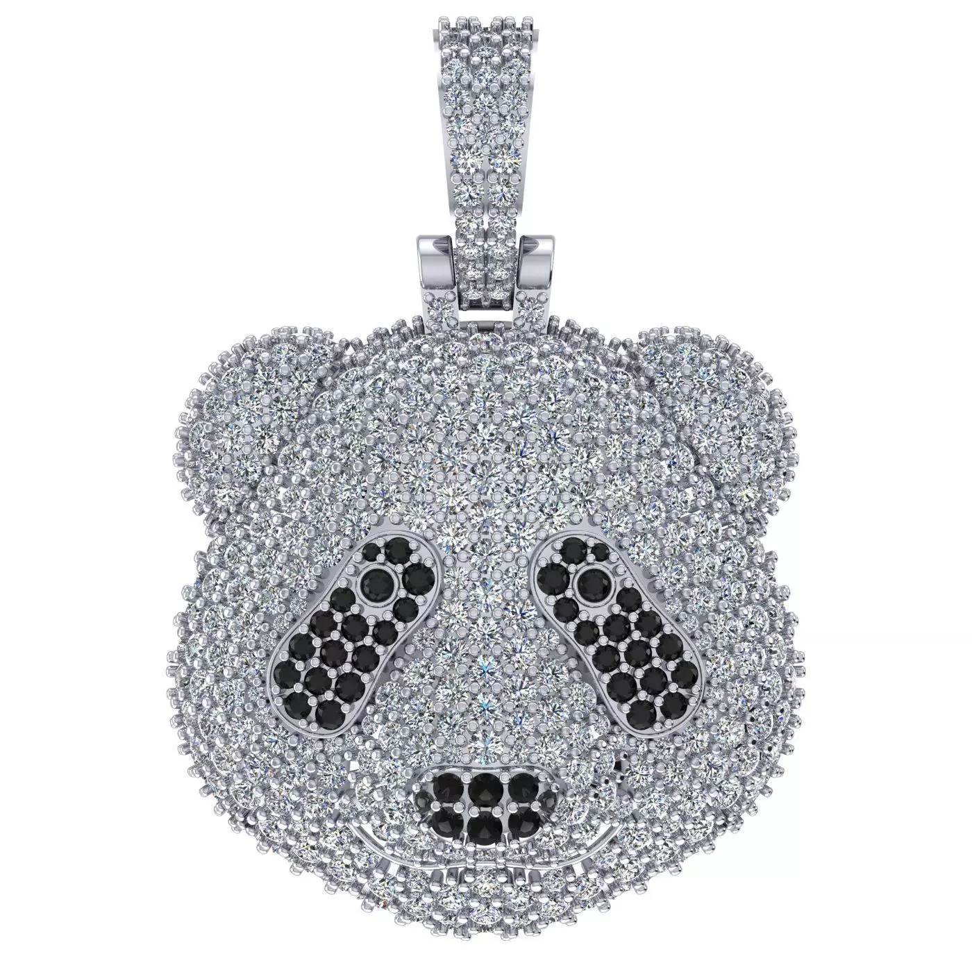 Panda pendant 3D print model 3D print model_0