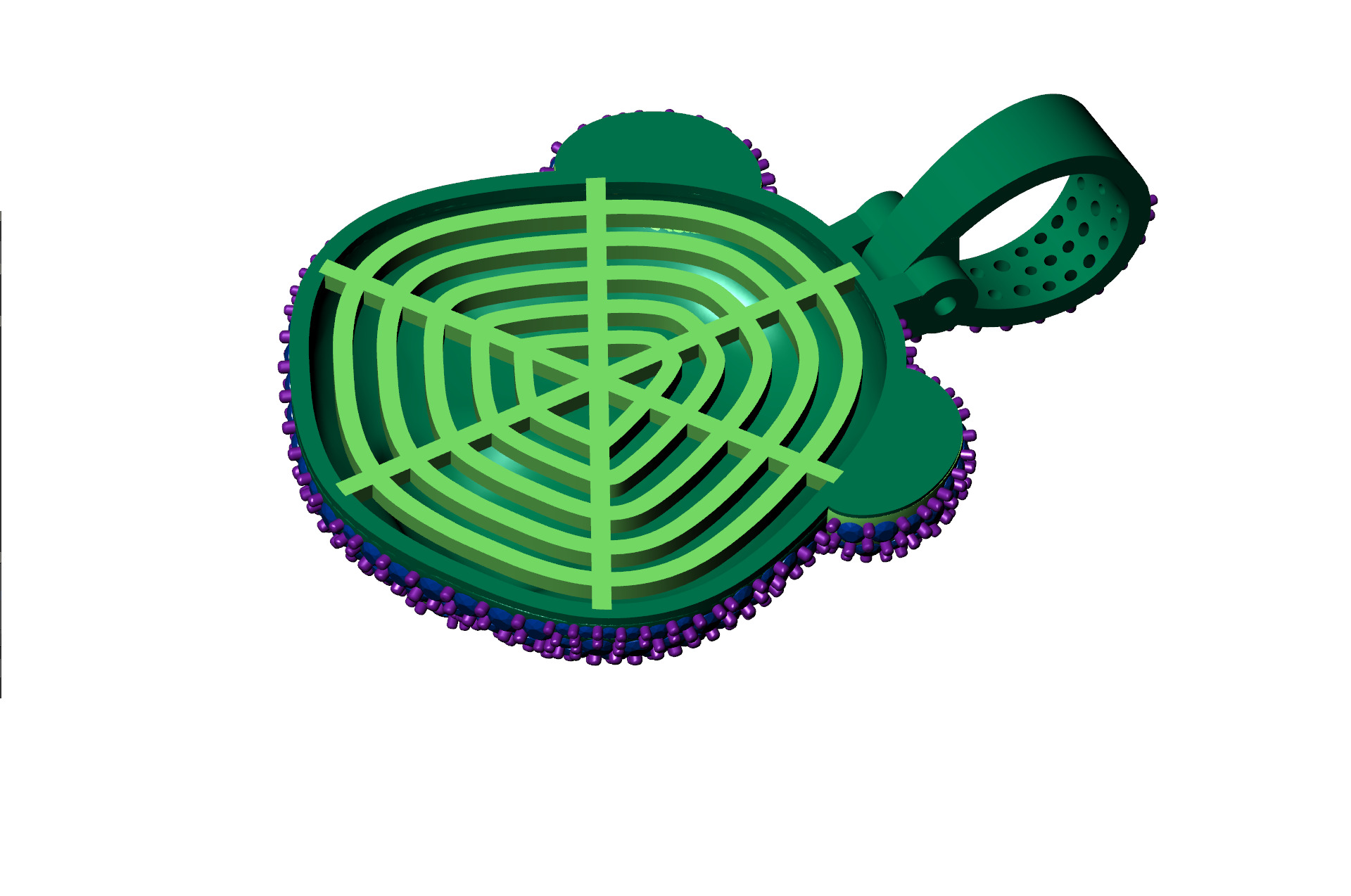 Panda pendant 3D print model 3D print model_3