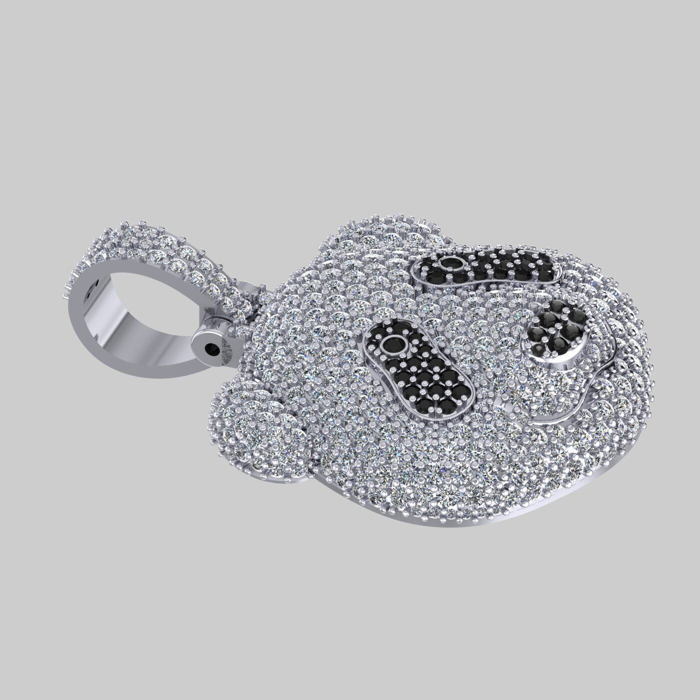 Panda pendant 3D print model 3D print model_4