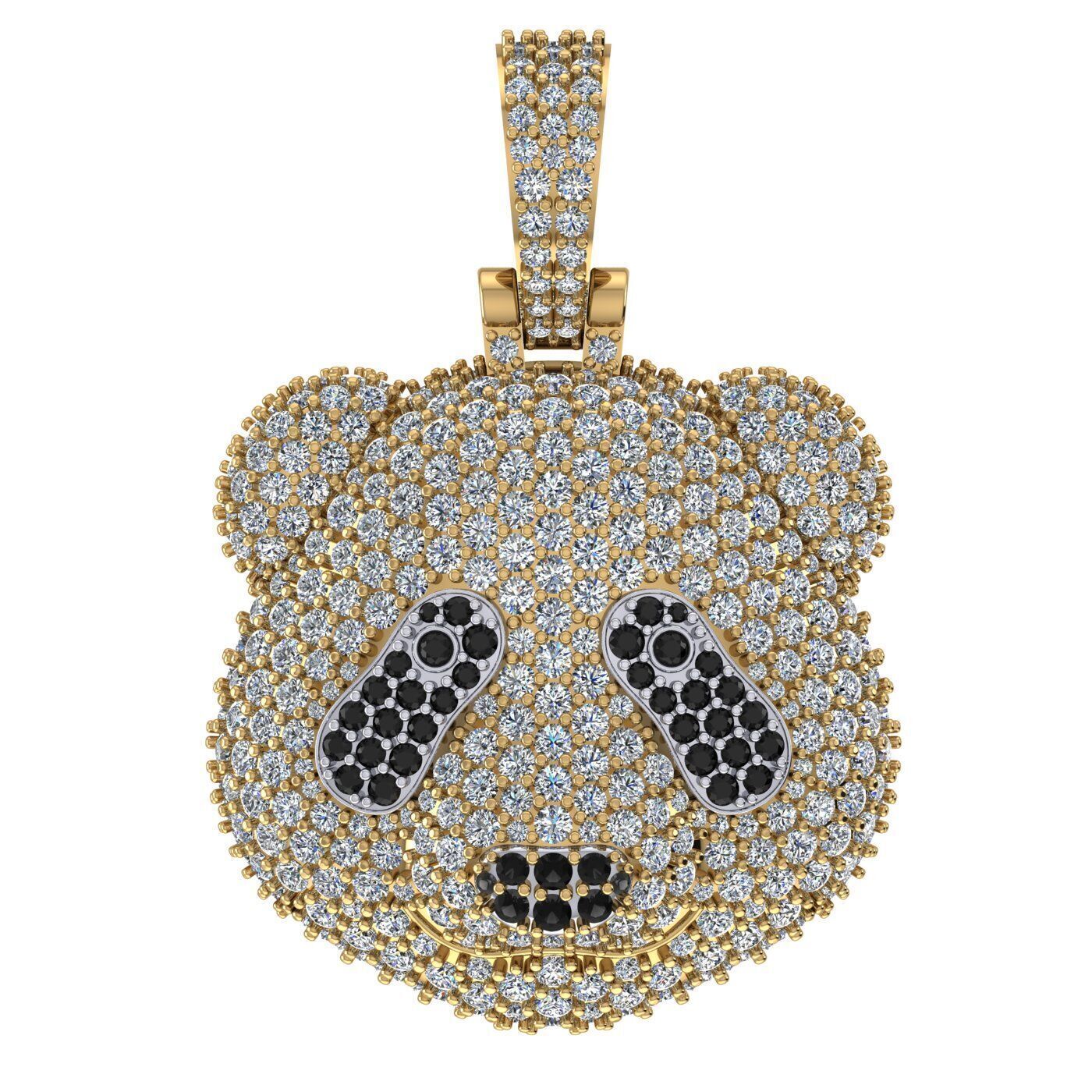 Panda pendant 3D print model 3D print model_6