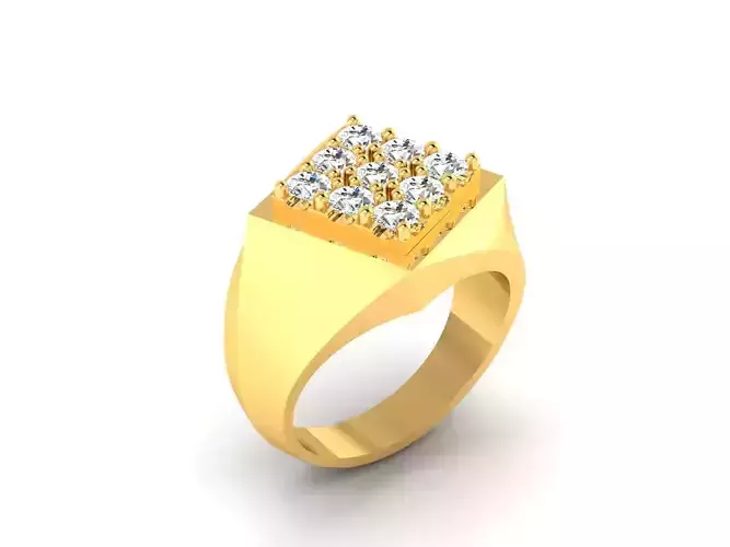 Mens Ring  Render 3dm STL OBJ FBX Details