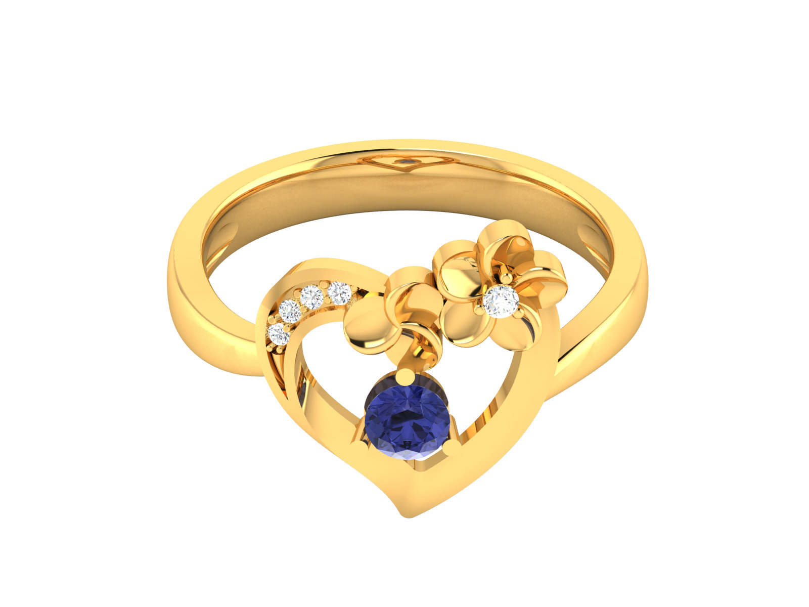 Women Ring Render 3dm STL OBJ FBX Details 3D print model_13