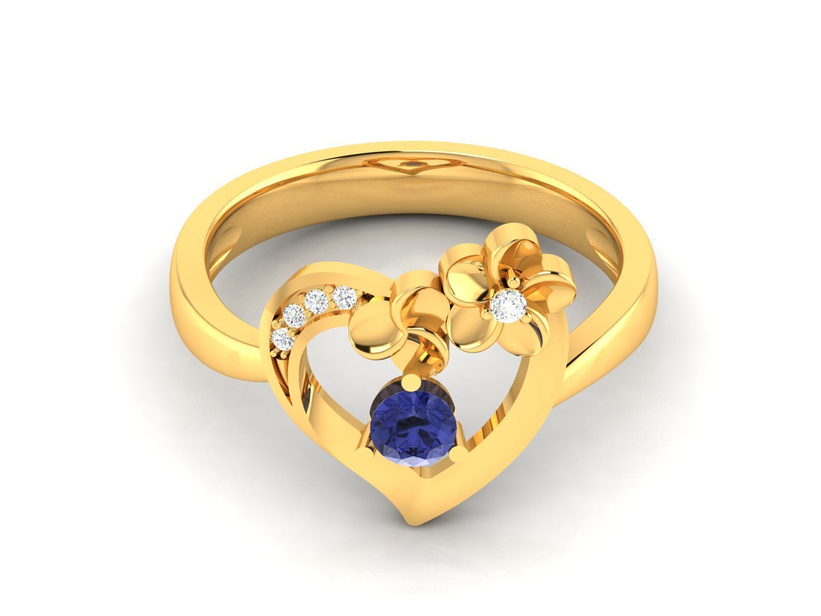 Women Ring Render 3dm STL OBJ FBX Details 3D print model_12