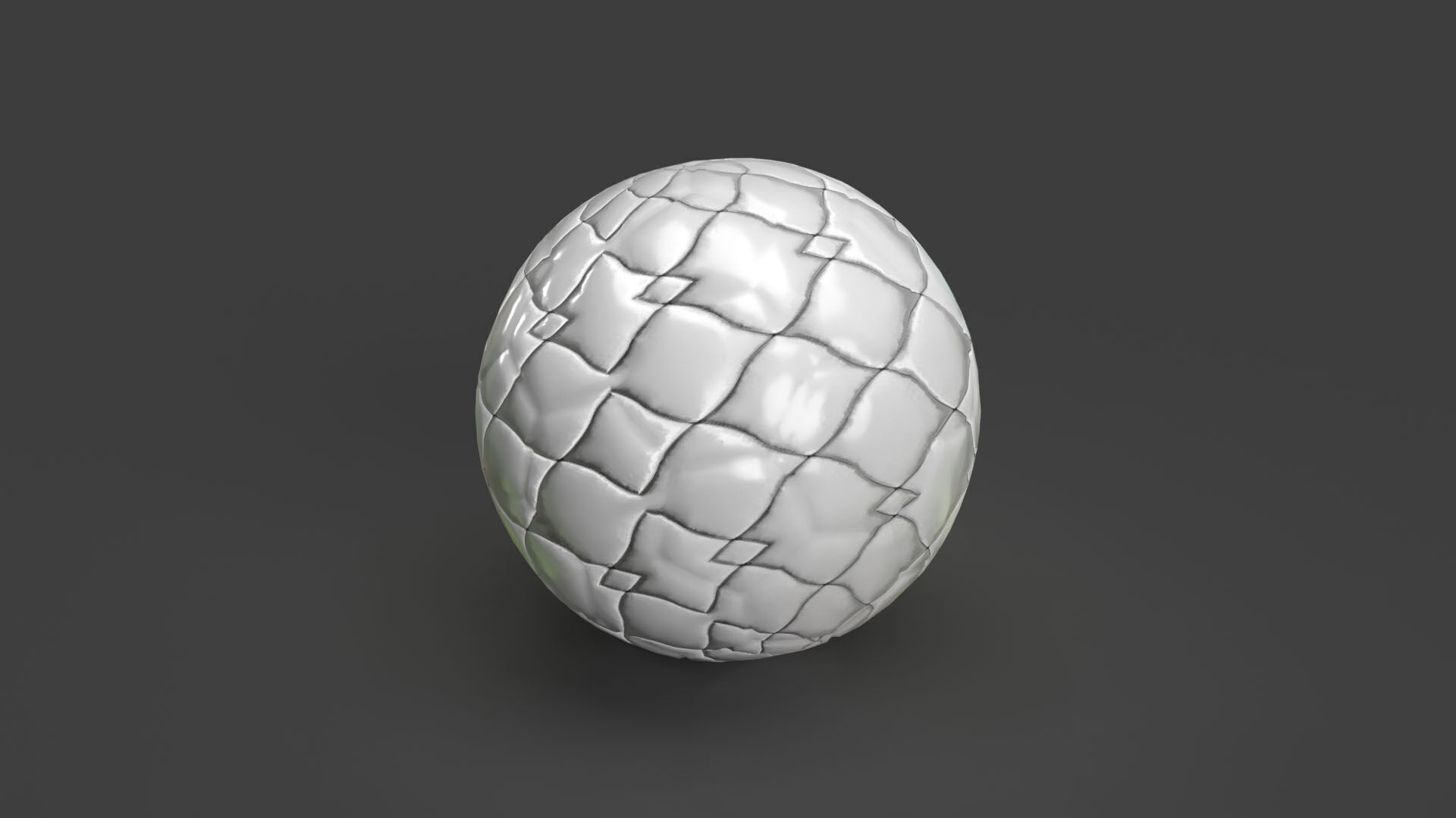 Football Low-poly 3D model_5