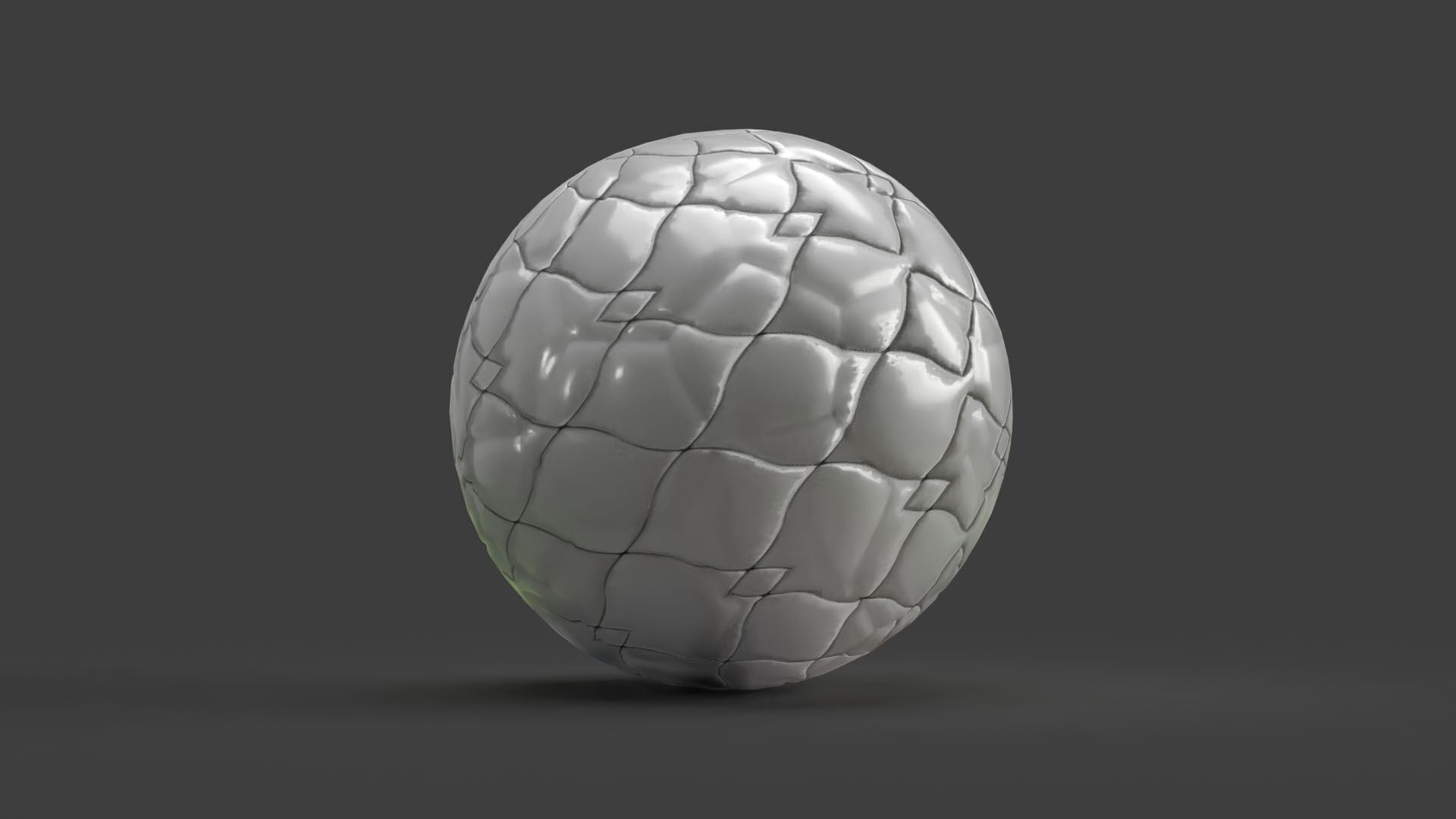 Football Low-poly 3D model_3